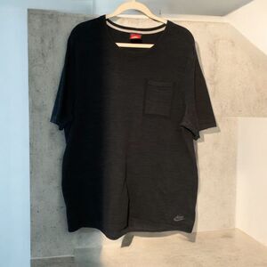 Nike Men's Black Textured Pocket T-Shirt Casual Athletic Cotton Tee XXL